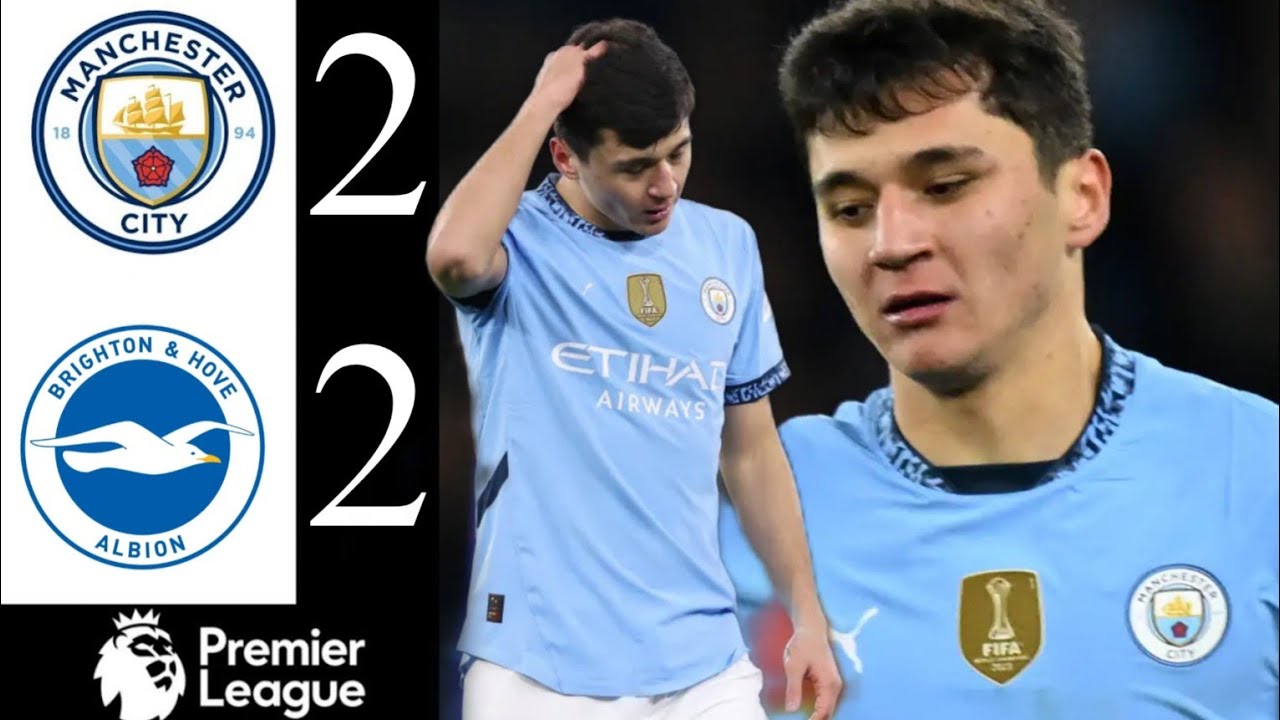 🔵 Man City vs Brighton 2-2 | Extended Highlights | Khusanov vs Brighton | Premier League 2024/25