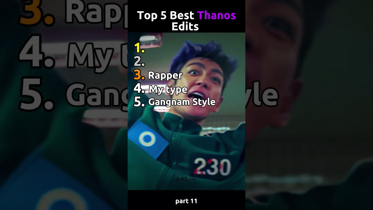 Top 5 Best Thanos Edits (Part 11) | Squid Game 2 thanos squidgame2 edit