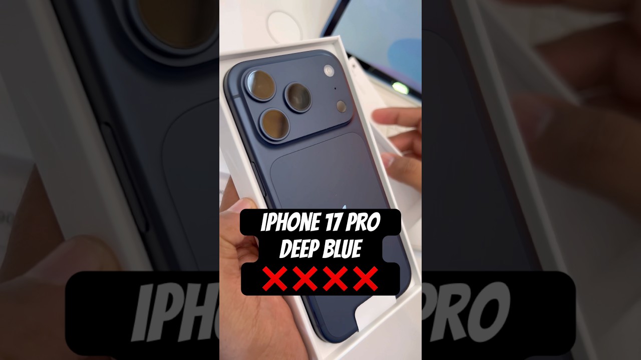 iPhone 17 Pro Deep blue❌❌❌ techtech unboxing techalert smartphone cellphone bestphone