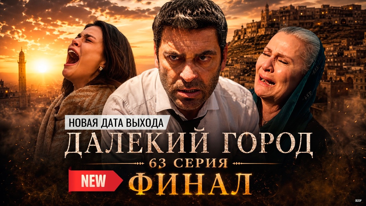 Далекий город 63 серия - ФИНАЛ! | 3. Fragmanı |  Турецкий сериал 2025 (2. Sezon FINAL) | Обзор