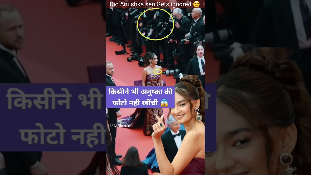 Anushka Sen cannes debut.. but no one taking her pics