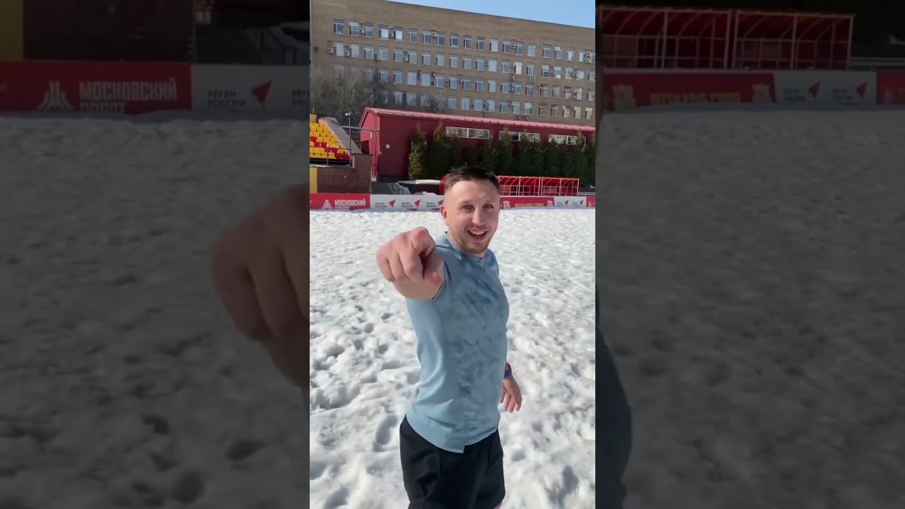 Тренировка на Дубайском песке ? спорт спортсмены регби rugby зима москва россия