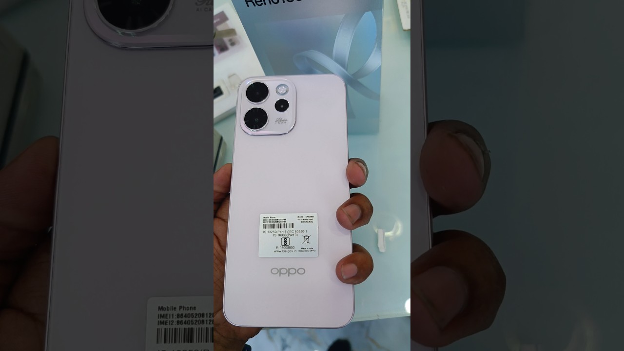 Reno 15C Unboxing 🔥 Reno 15c pink first impressions,Reno 15 c first look shortvideo shorts