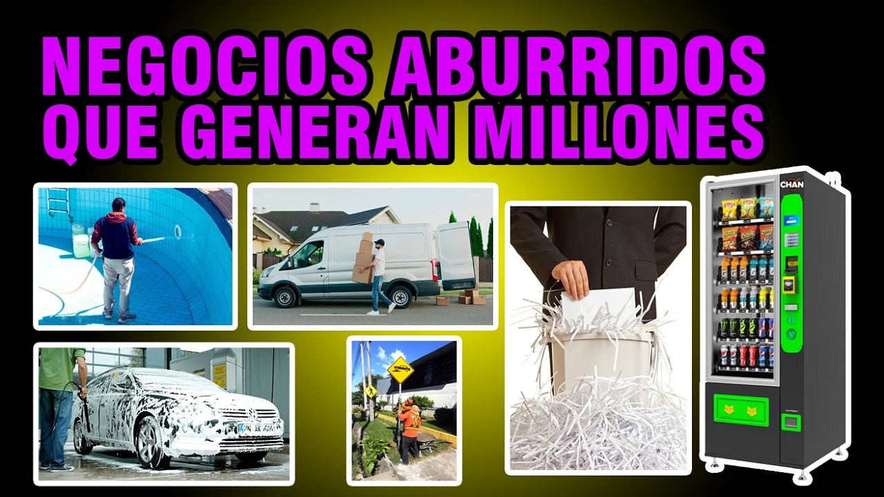 20 Negocios RENTABLES y ABURRIDOS para GANAR DINERO TODO EL AÑO