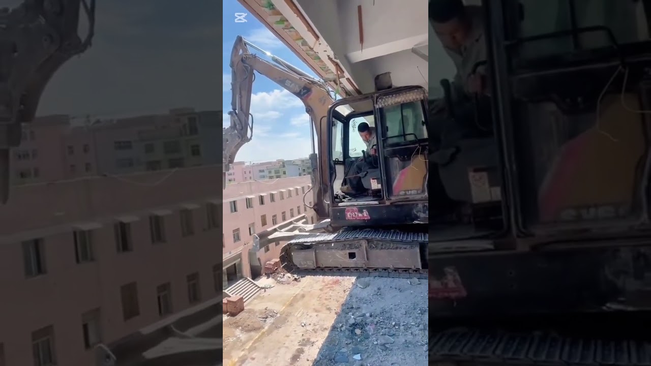 Работа экскаваторщика: когда одна ошибка стоит жизниэкскаватор sany shorts excavator безумие