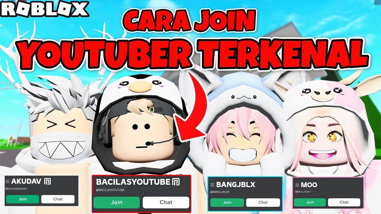 CARA JOIN YOUTUBER ROBLOX TERKENAL DI INDONESIA?!