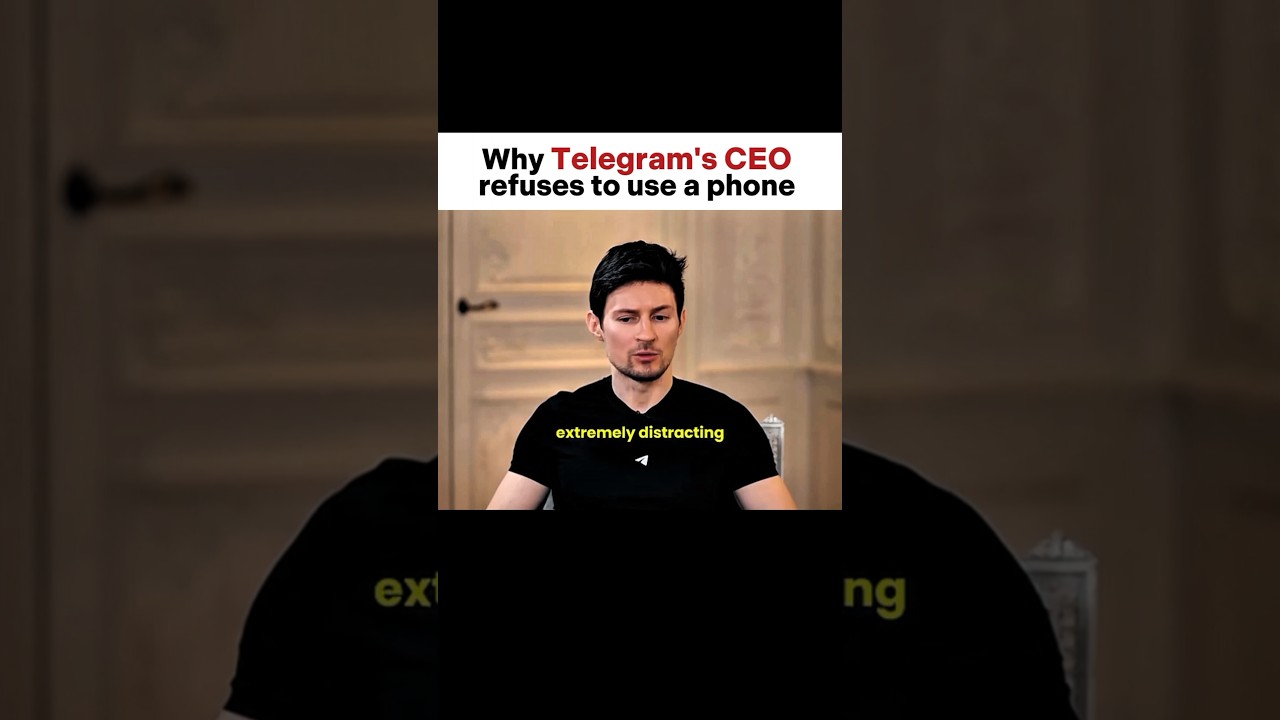 Why Telegram's CEO doens't use a phone | motivation elonmusk billionaire successmotivation