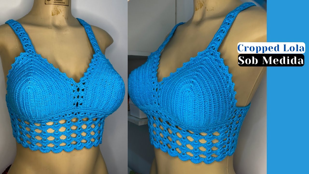 Cropped em crochê -  custom crochet top by@Marcosjuniorcroche.