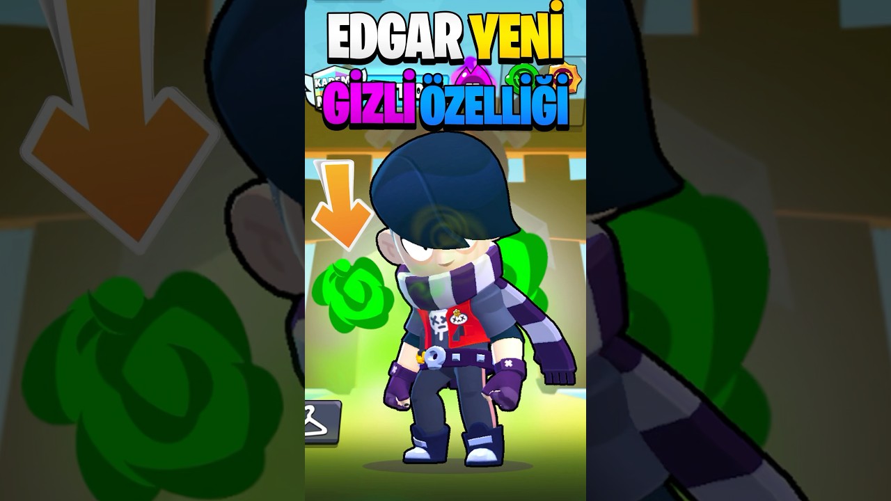Bu Yeni EDGAR ÖZELLİĞİ Rakipleri Şok Edecek! - Brawl Stars #brawlstars #shorts