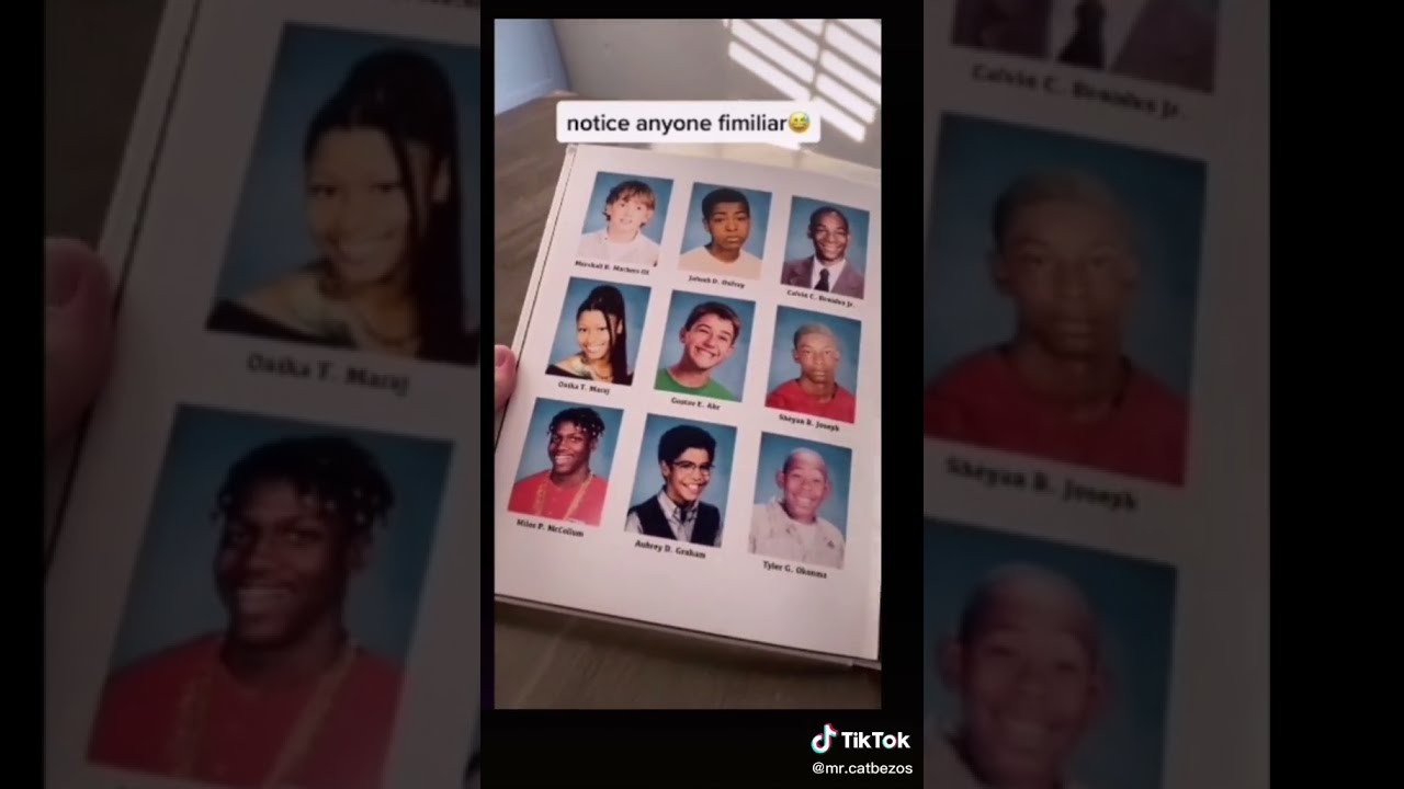 Celebrity Yearbook Photos TikTok: mr.catbezos