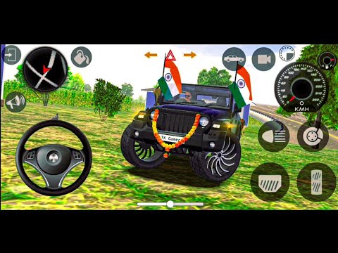 Modified Mahindra Thar😈Games:Indian Black Thar (Gadi Wala Games) Car Game Android Game - 2025