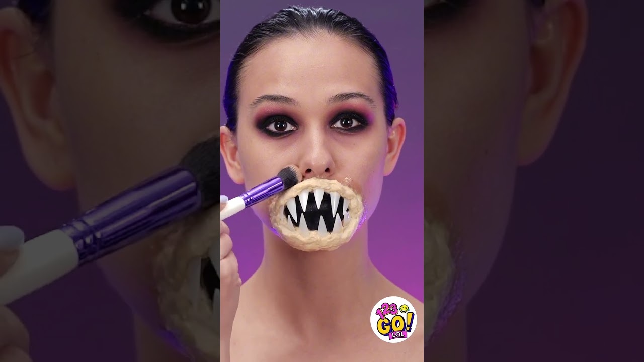 Try This Viral Makeup For Halloween! 😈🩸 123go halloween makeup