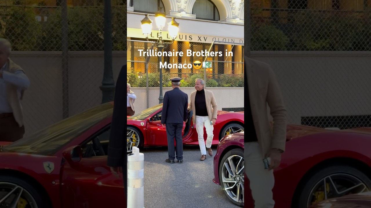 Trillionaire Brothers Arrive in Monaco Like Superstars👌💰😎 #billionaire #monaco #lifestyle