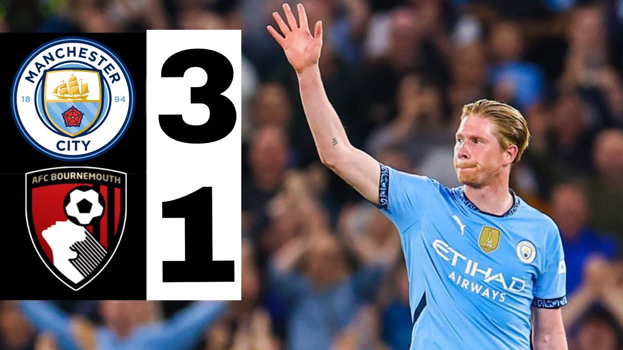 🔵 Manchester city vs bournemout 3-1 | HIGHLIGHTS | Man city v bournemouth | premier league