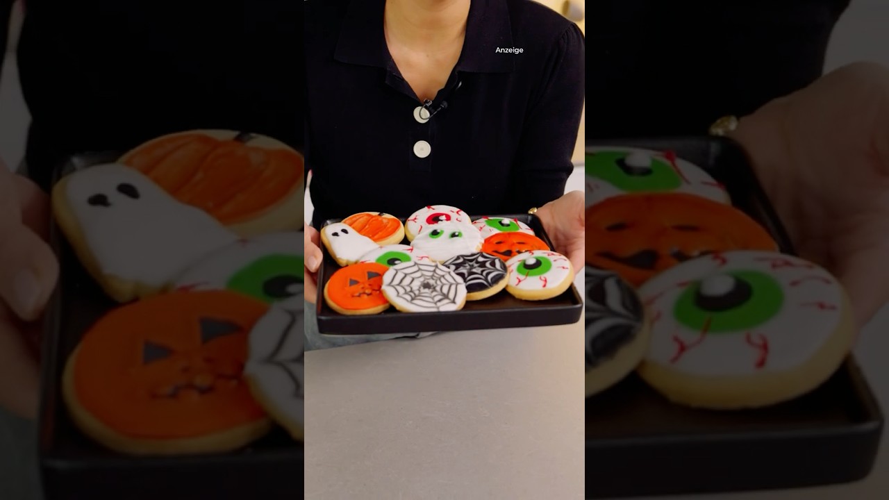 Halloween Cookies 👻🎃💀 sallyswelt autumnrecipes halloween