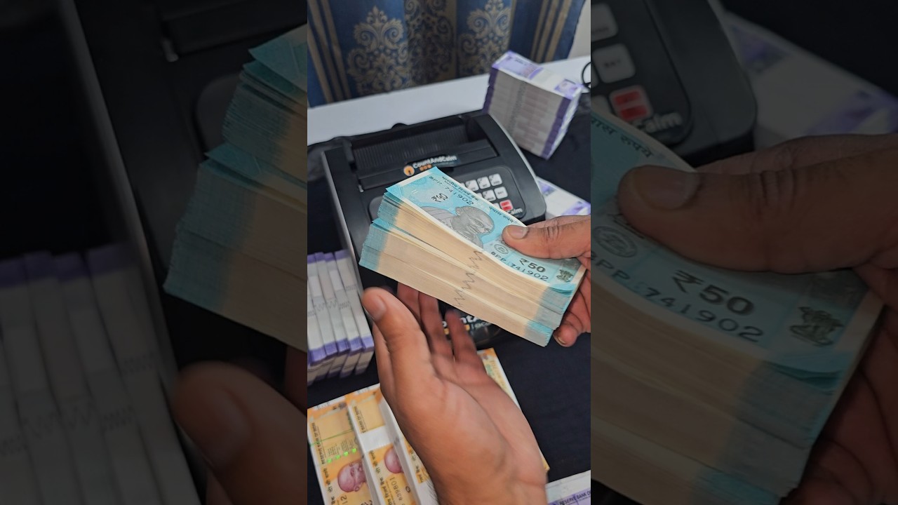 Money Counting Machine ASMR 💸 😴 #shorts