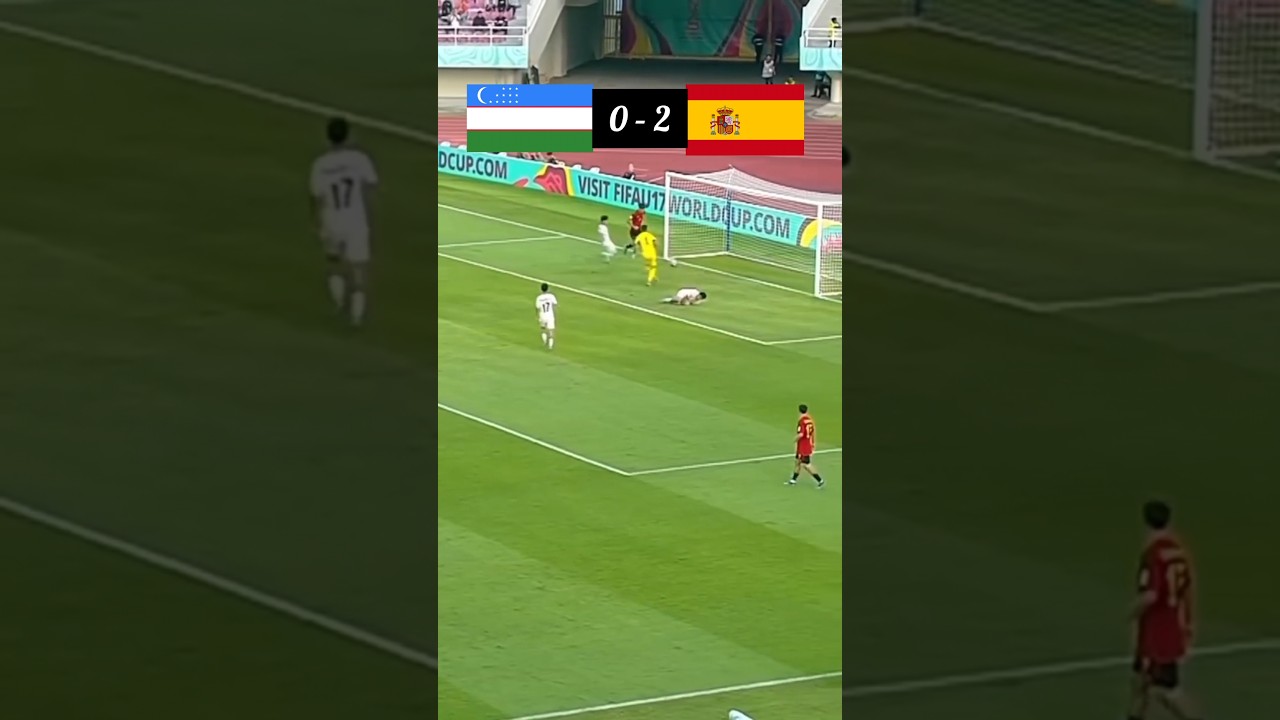 Uzbekistan🇺🇿 vs Spain🇪🇦 | U-17 World Cup 2023 | Super game 😱 | football uzbekistan spain shorts