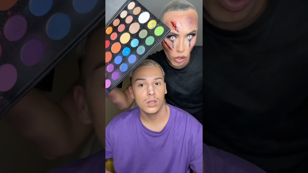 Benoit Chevalier me Maquille pour Halloween 😂❤️