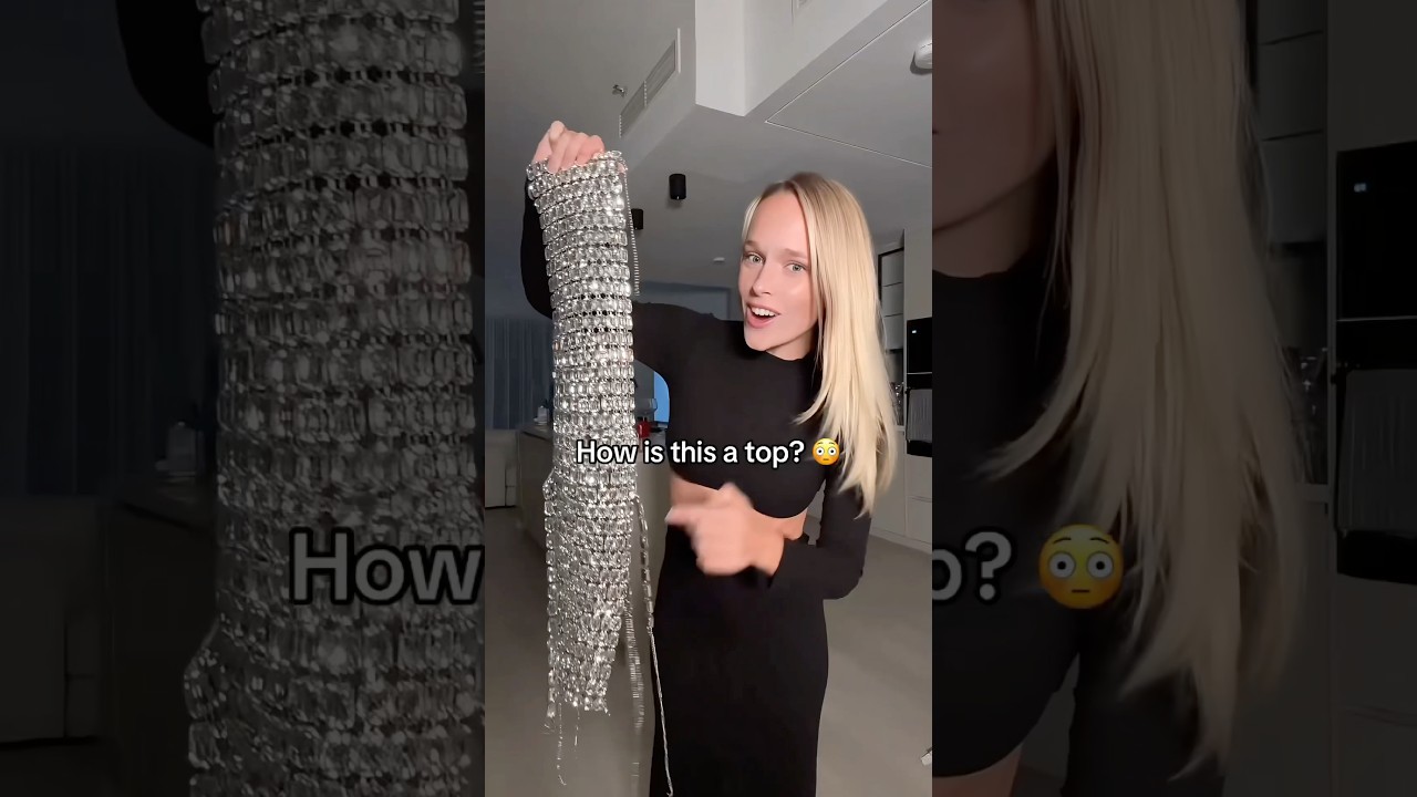 Can I wear this crystal top for New Year’s Eve? 👀 nyeoutfit grwmoutfit fashion crystaltop