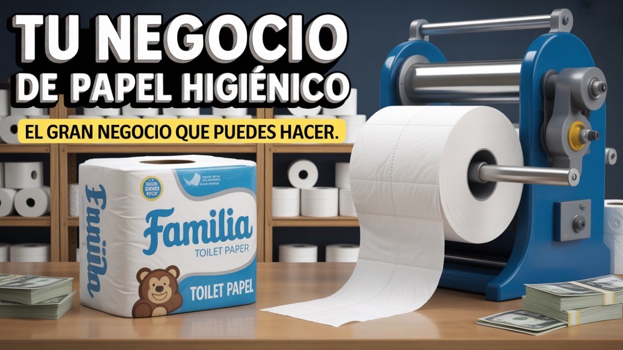 🚀 MÁQUINA de HACER papel HIGIENICO | GANAR DINERO desde CASA con esta MINI-Fabrica