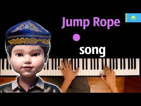 🇰🇿 Jump Rope Song (на казахском) | Игра в Кальмара 3 ● караоке | PIANO_KARAOKE ● ᴴᴰ + НОТЫ & MIDI