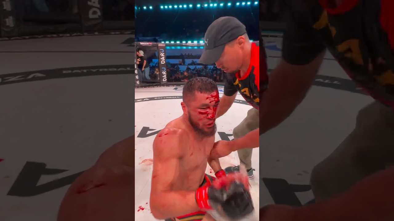 КЫРГЫЗСКИЙ ВОИН! Все доказал в клетке!💪🏽🇰🇬 мма спорт naiza кыргызстан mma kyrgyz