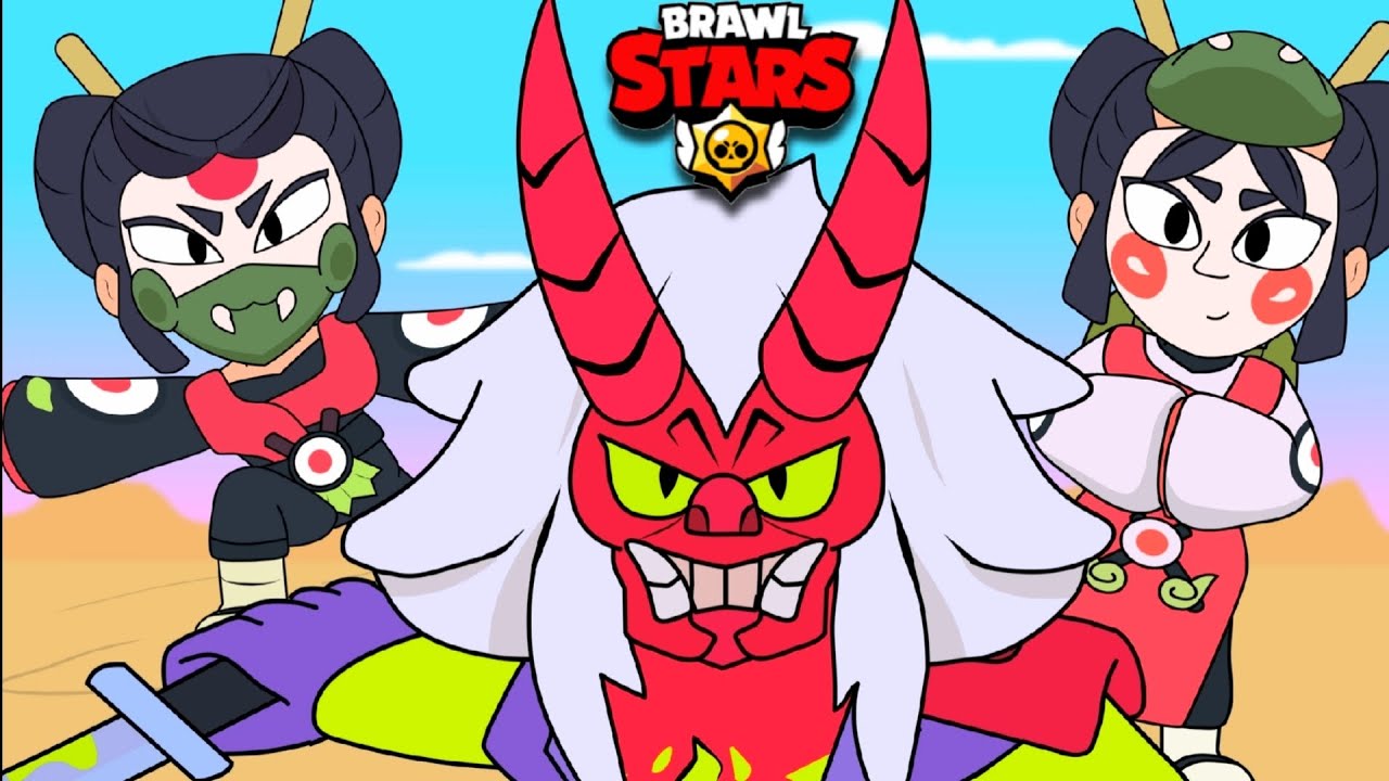 Brawl Stars Animation KAZE JOINS ONI KENJI TEAM