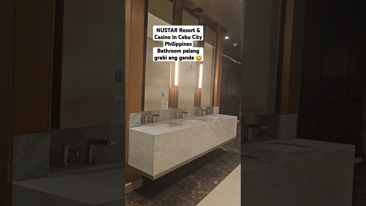 NUSTAR Resort & Casino in Cebu City Philippines Bathroom palang grabi ang ganda 😃