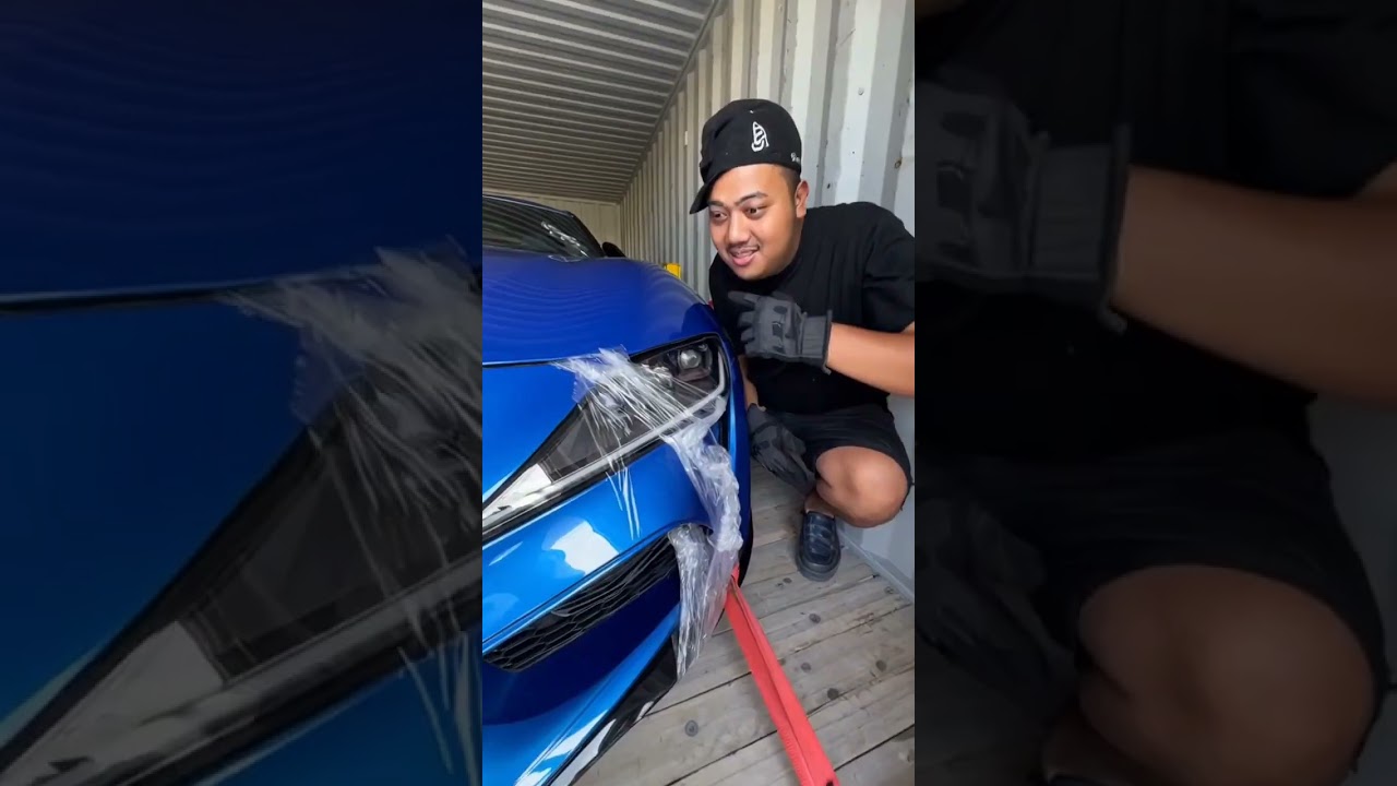 kita unboxing Supra mk5 warna biru dulu cuy fyp supramk5 ai kontainer