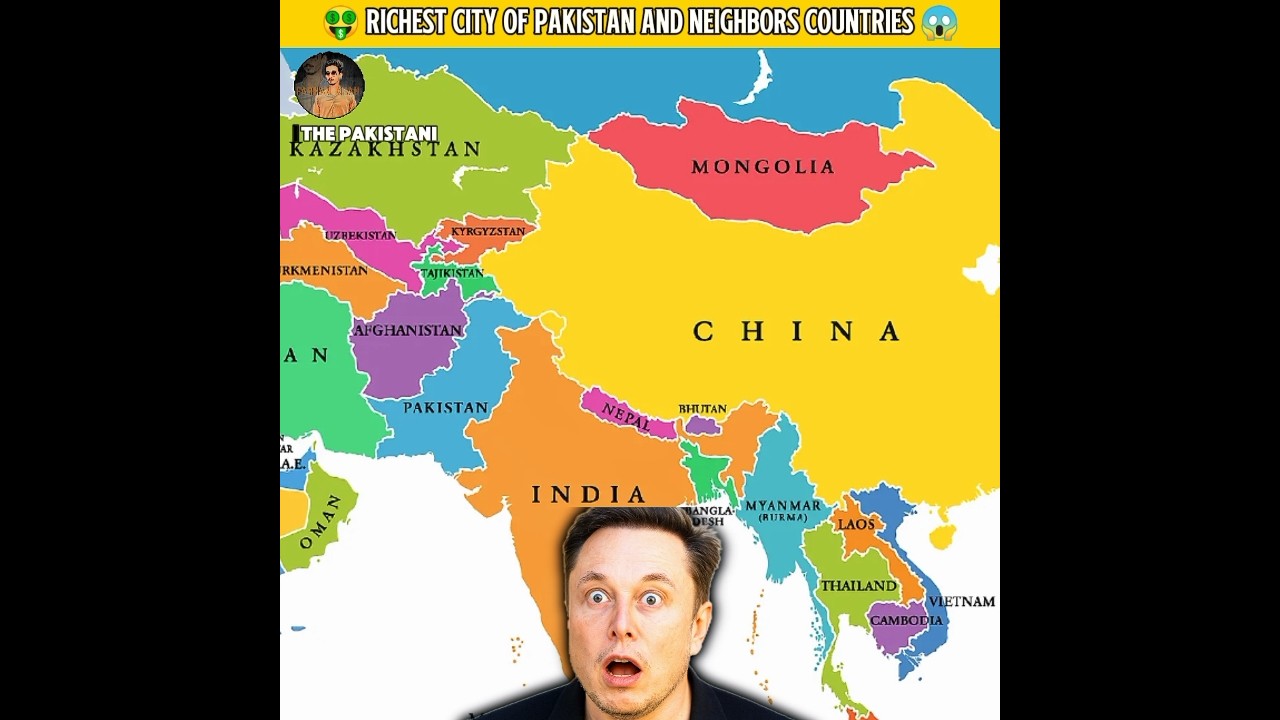 Richest 🤑 city of Pakistan and neighbors😱by Fasi Khan shortsfactsrichcomparison