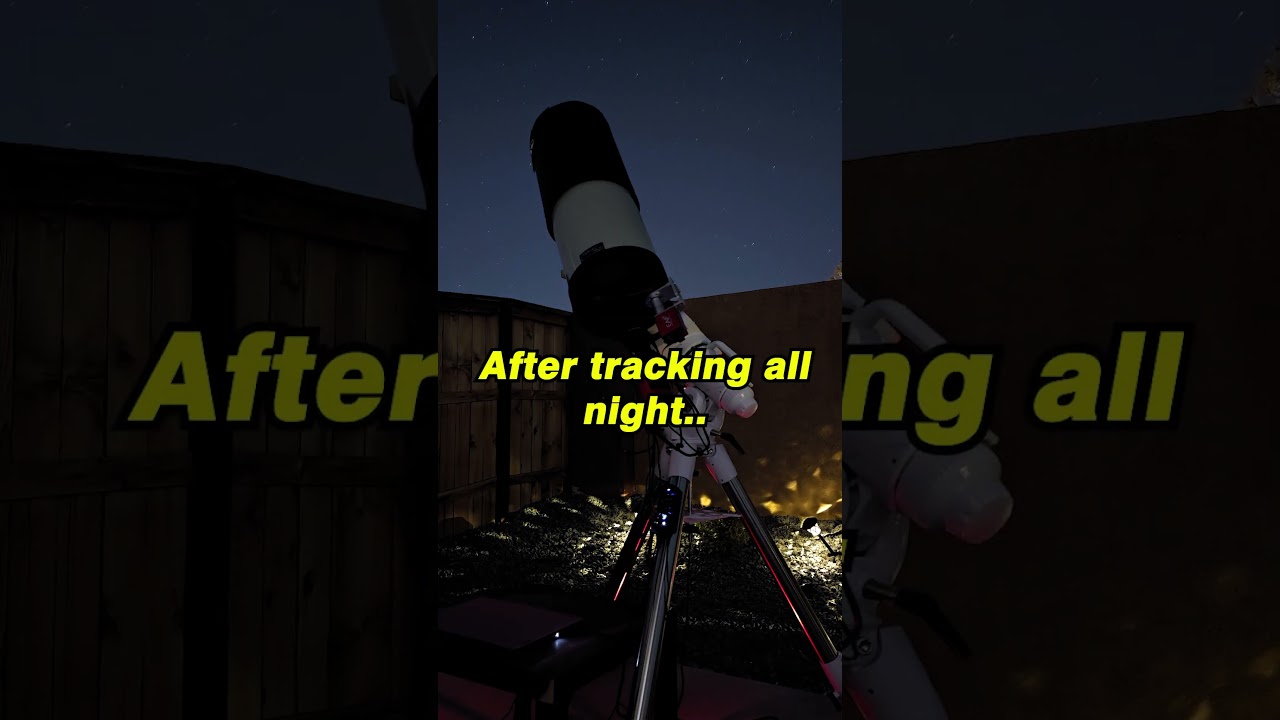 The Whirlpool Galaxy from my Backyard Telescope #astrophotography #space