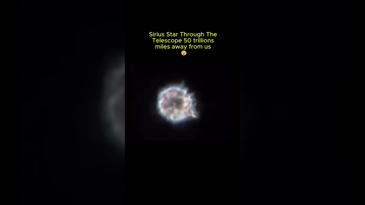 Sirius Star Through the Telescope #space #science