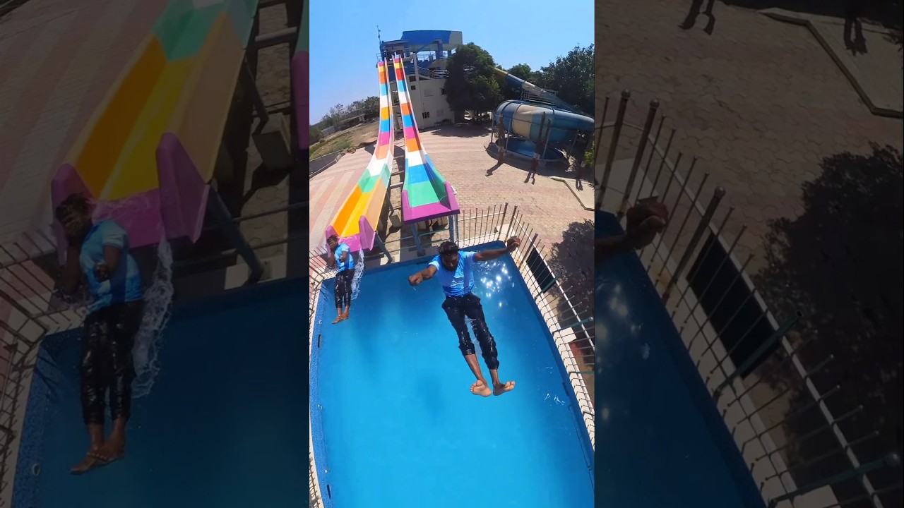 Krishna Water Park & Resort Rajkot shorts waterpark waterslide shortvideo trending viral fun
