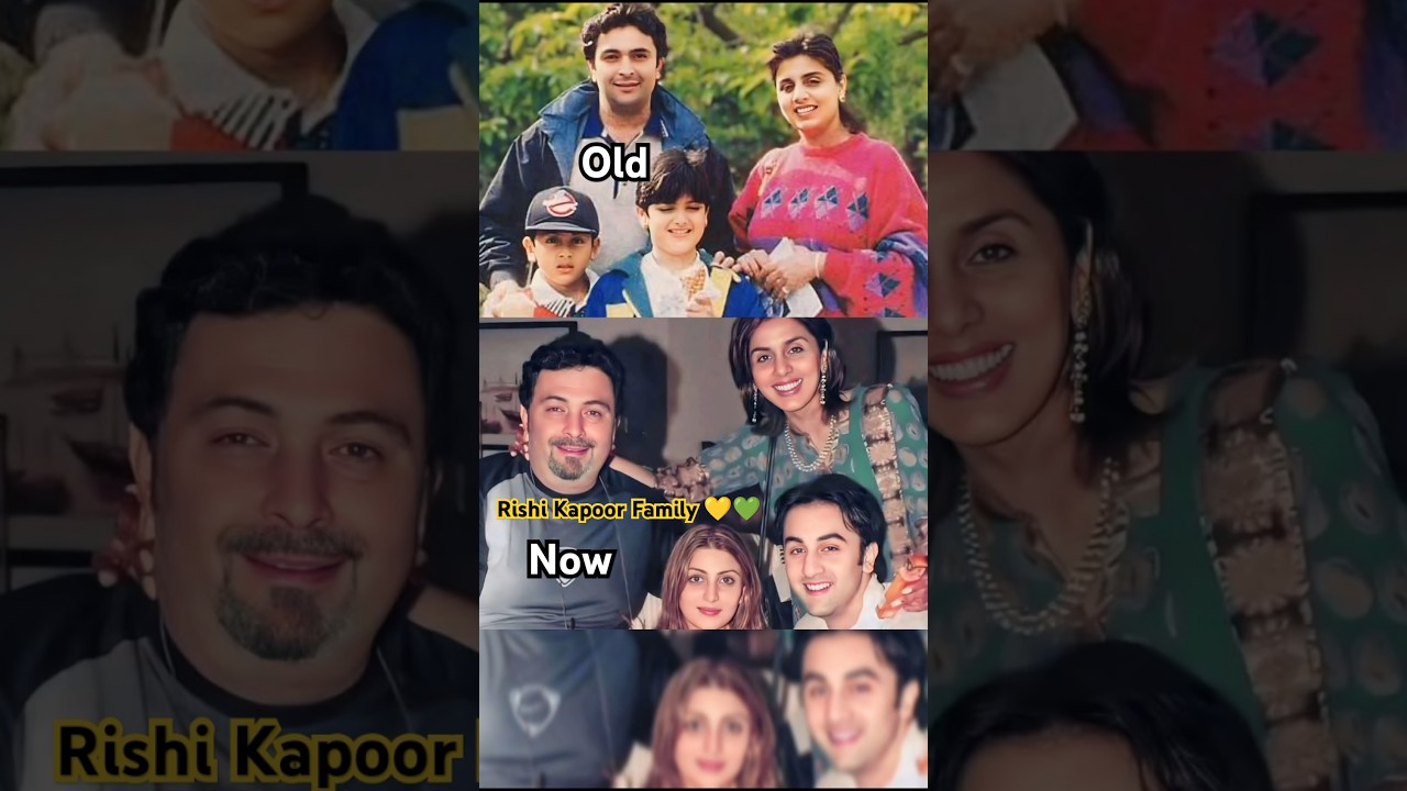 💛Rishi Kapoor with his family old photos collection💚 status short trending family rishikapoor