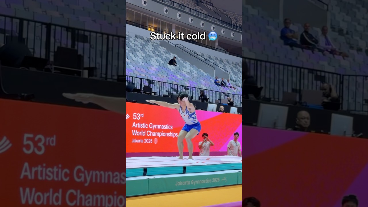 The sound 👌 (Kazuki Minami) gymnast gymnastics olympics olympic sports sport vault