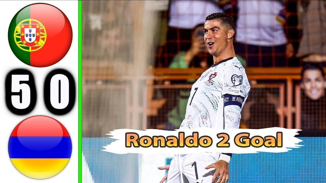 ПОРТУГАЛИЯ 5-0 АРМЕНИЯ ОБЗОР МАТЧА И ВСЕ ГОЛЫ! ДУБЛЬ РОНАЛДУ В ВОРОТА АРМЕНИИ!