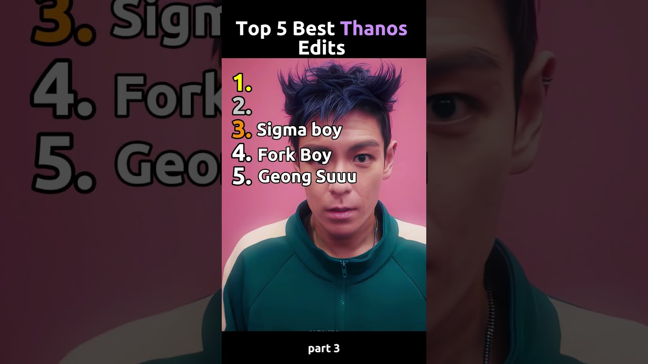 Top 5 Best Thanos Edits | Squid Game 2 squidgame squidgame2 top5