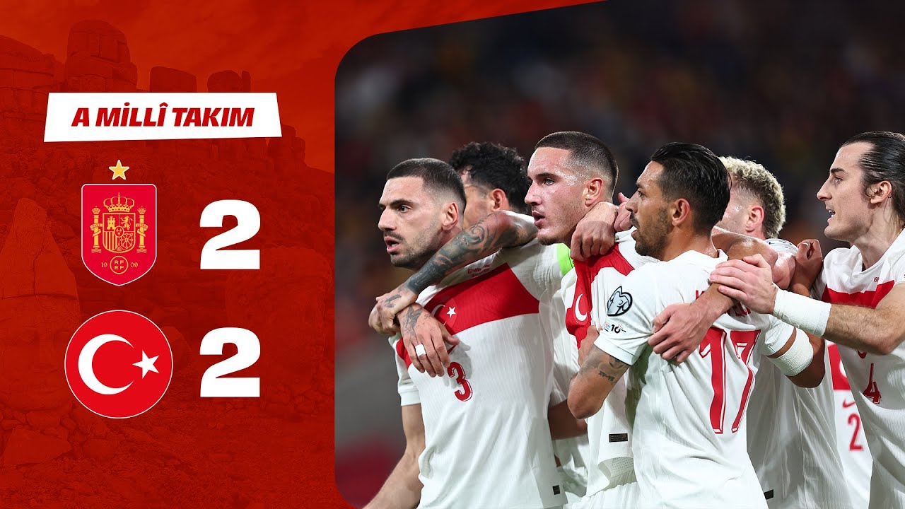 Maç Özeti | İspanya 2-2 Türkiye | FIFA Dünya Kupası Avrupa Elemeleri