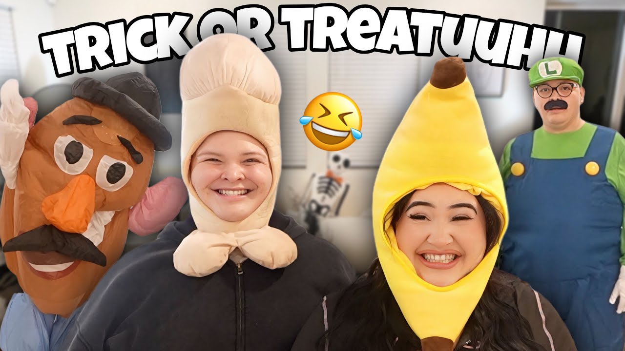 TRYING ON FUNNY HALLOWEEN COSTUMES🤣😭