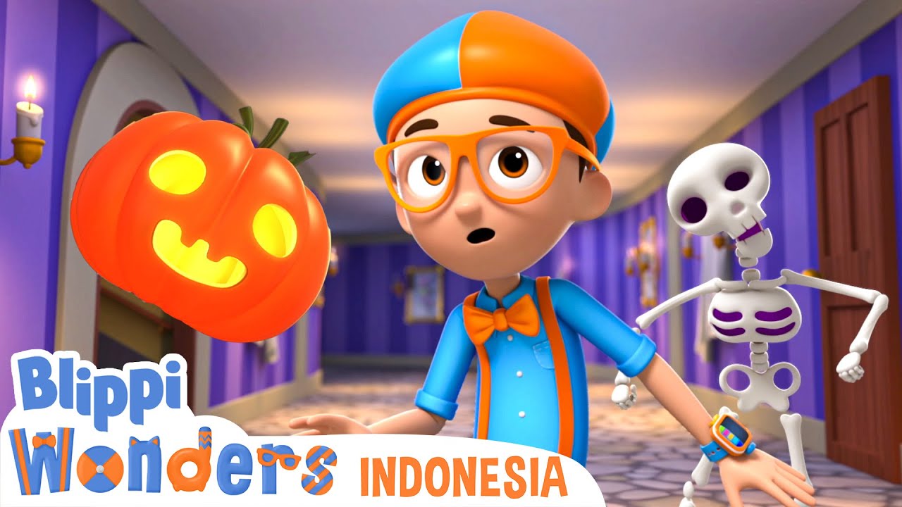 Petualangan di Rumah Halloween 🎃👻😲 | Blippi Wonders Indonesia | Kartun Petualangan Anak