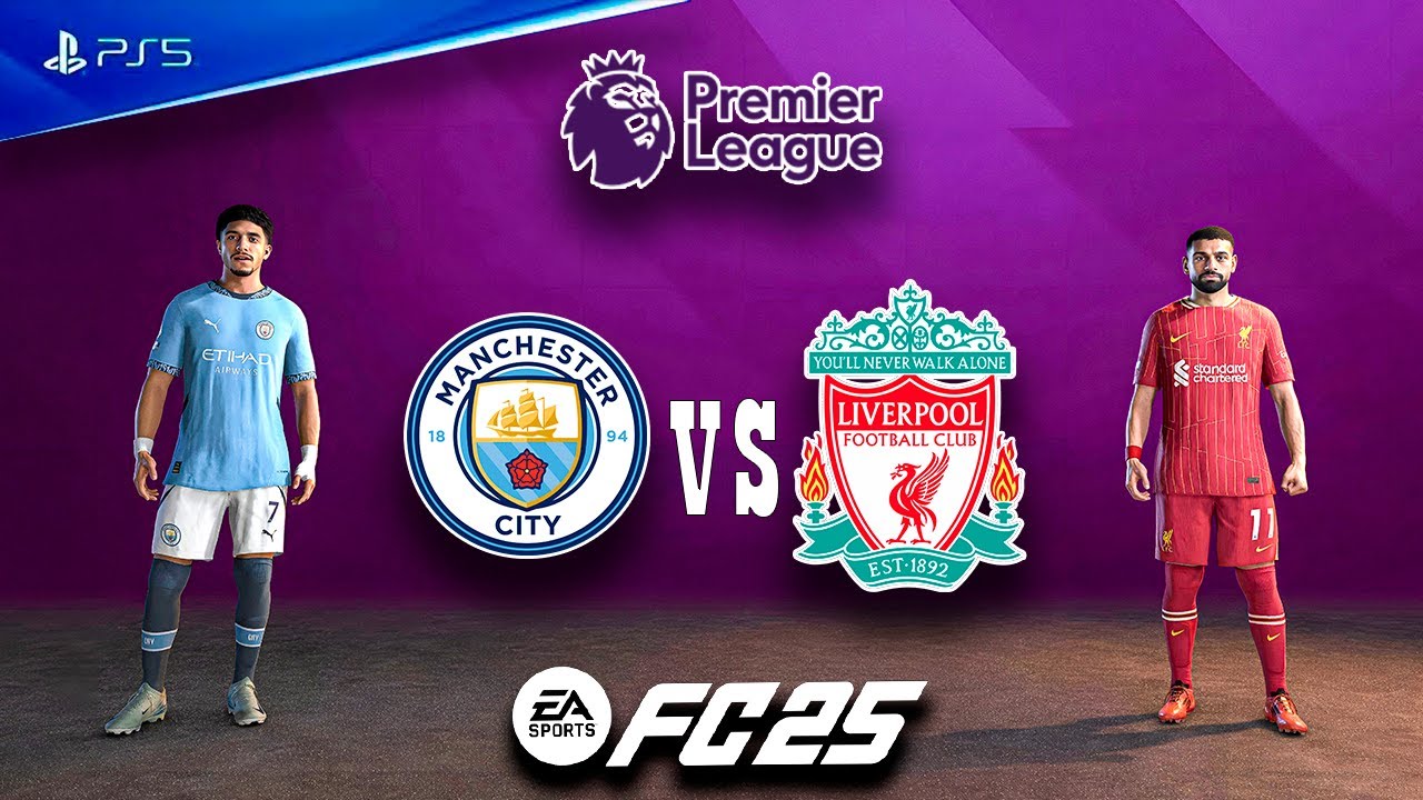 FC 25 - Ман Сити vs Ливерпуль Премьер Лига 2025 [PS5 Pro] 4К Полный Матча