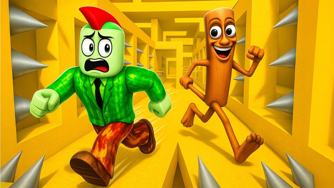 Job Vs Tung Tung Tung Doolhof In Roblox!