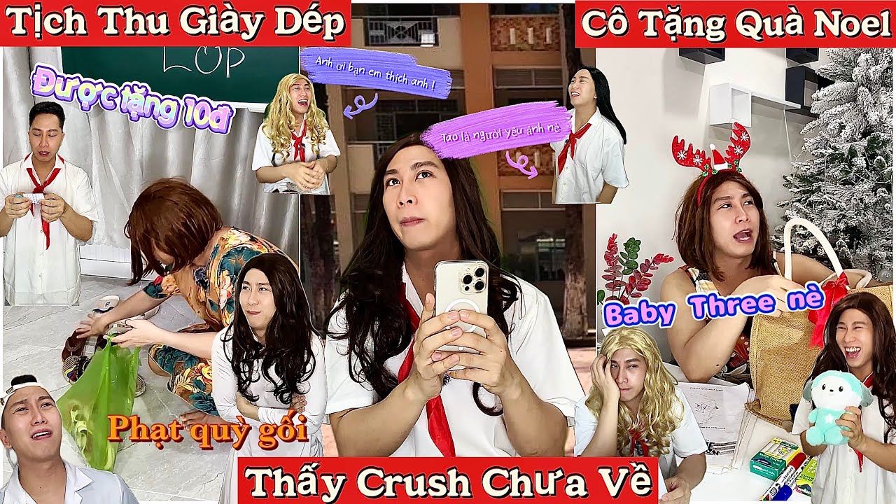 Tổng Hợp Video Ngắn Học Sinh #80 : Tịch Thu Giày Dép , Thấy Cruch Chưa Về , Được Cô Tặng Quà Noel