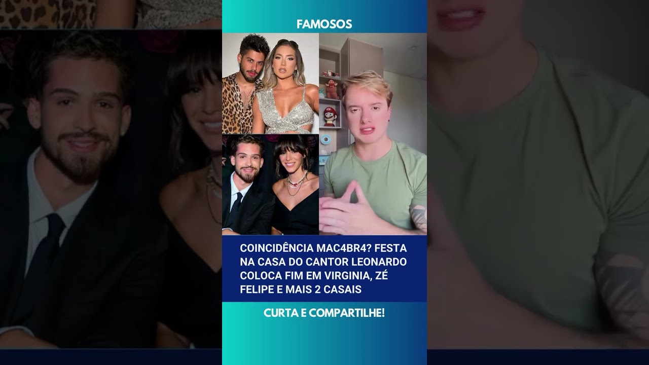 💣 Coincidência? Festa na casa do cantor Leonardo coloca fim em Virginia, Zé Felipe e + 2 casais