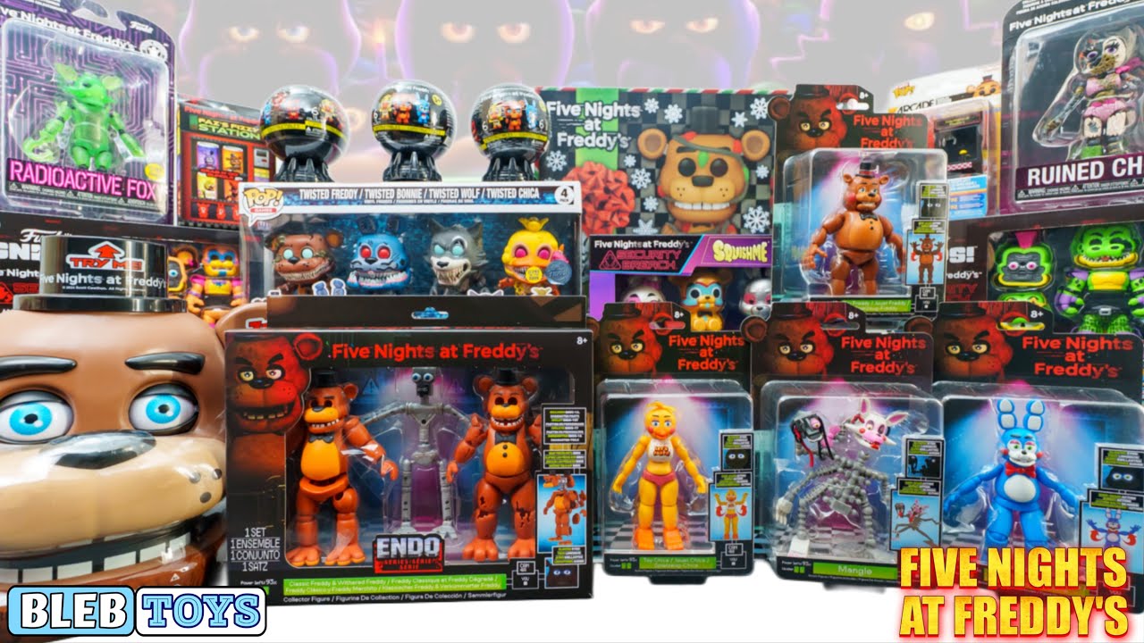 Unboxing the latest Five Nights at Freddy's toy collection no talking toy review