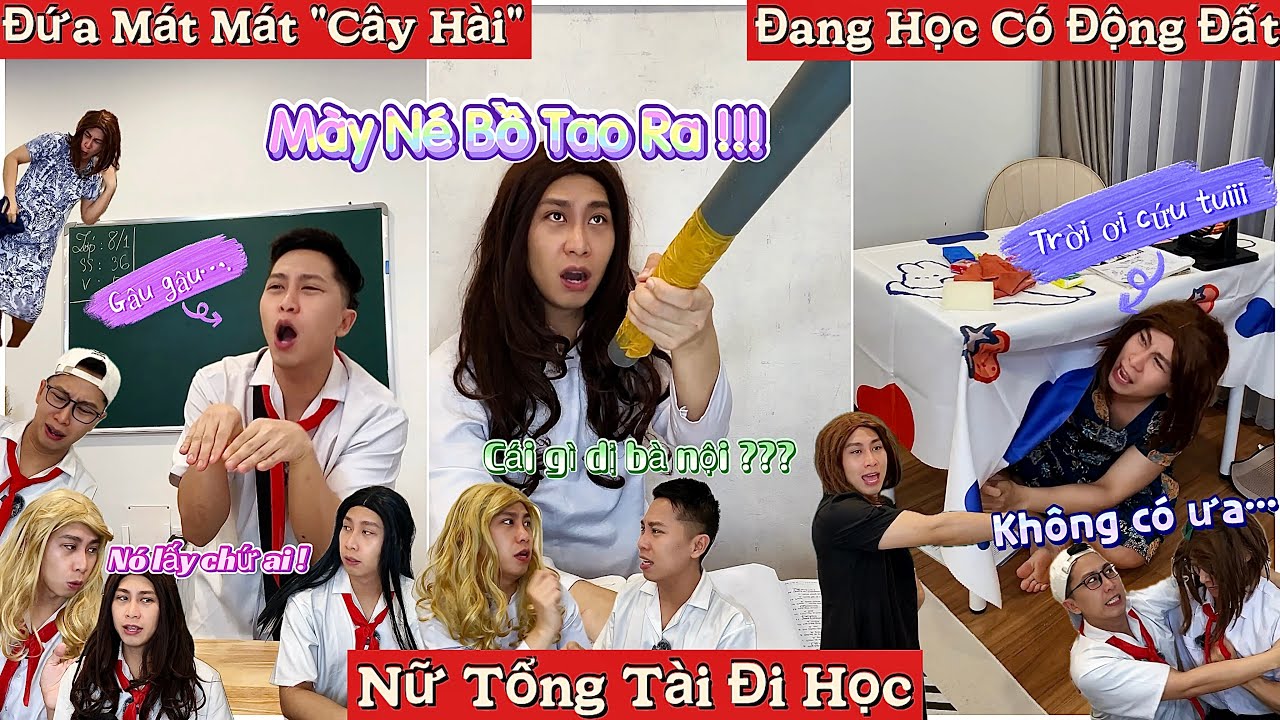Tổng Hợp Video Ngắn Học Sinh #99 : Cây Hài, Nữ Tổng Tài, Mất Cât Bút, Động Đất, 2 Đứa Ngồi Kế Nhau