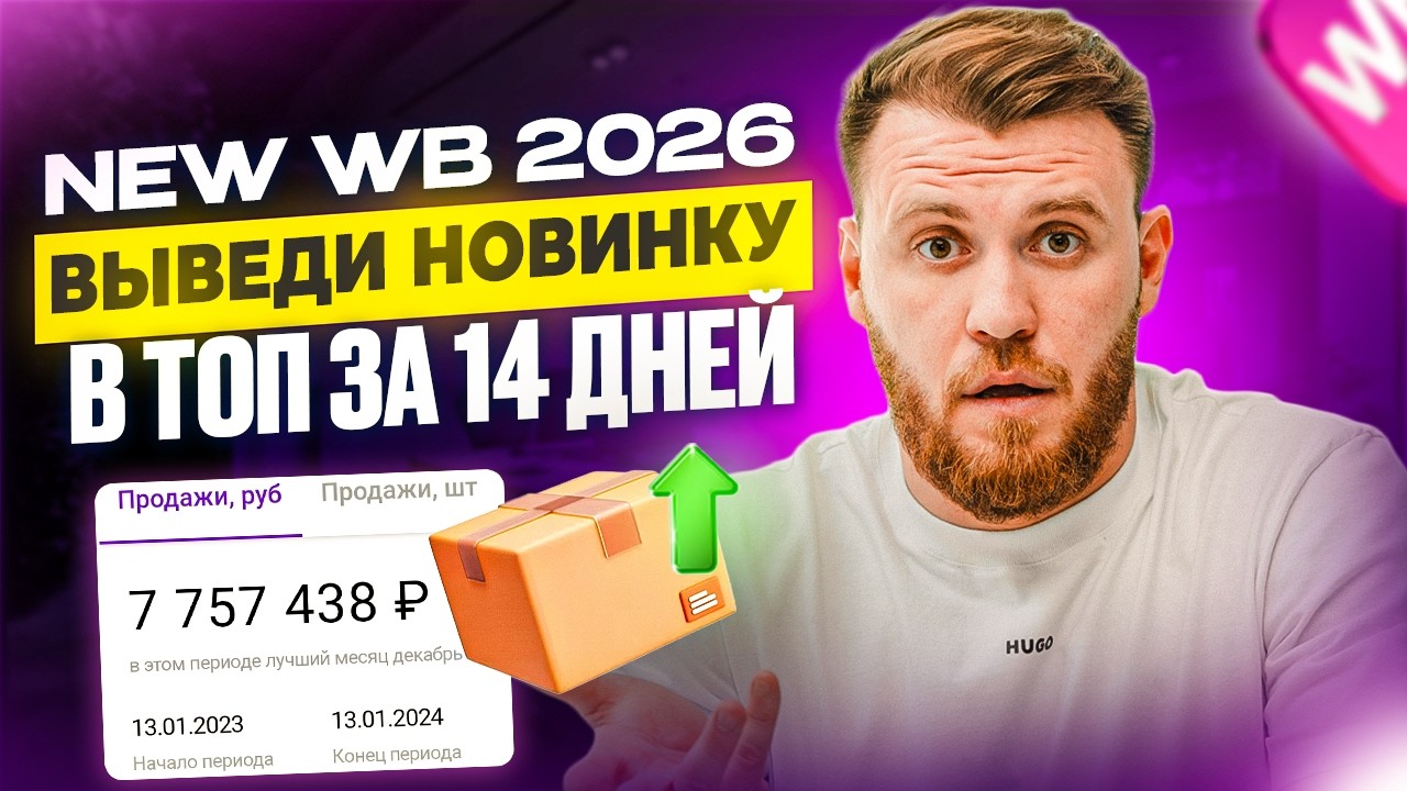 Выведи НОВЫЙ товар В ТОП за 14 дней на Wildberries | Пошаговый алгоритм продвижения 2026
