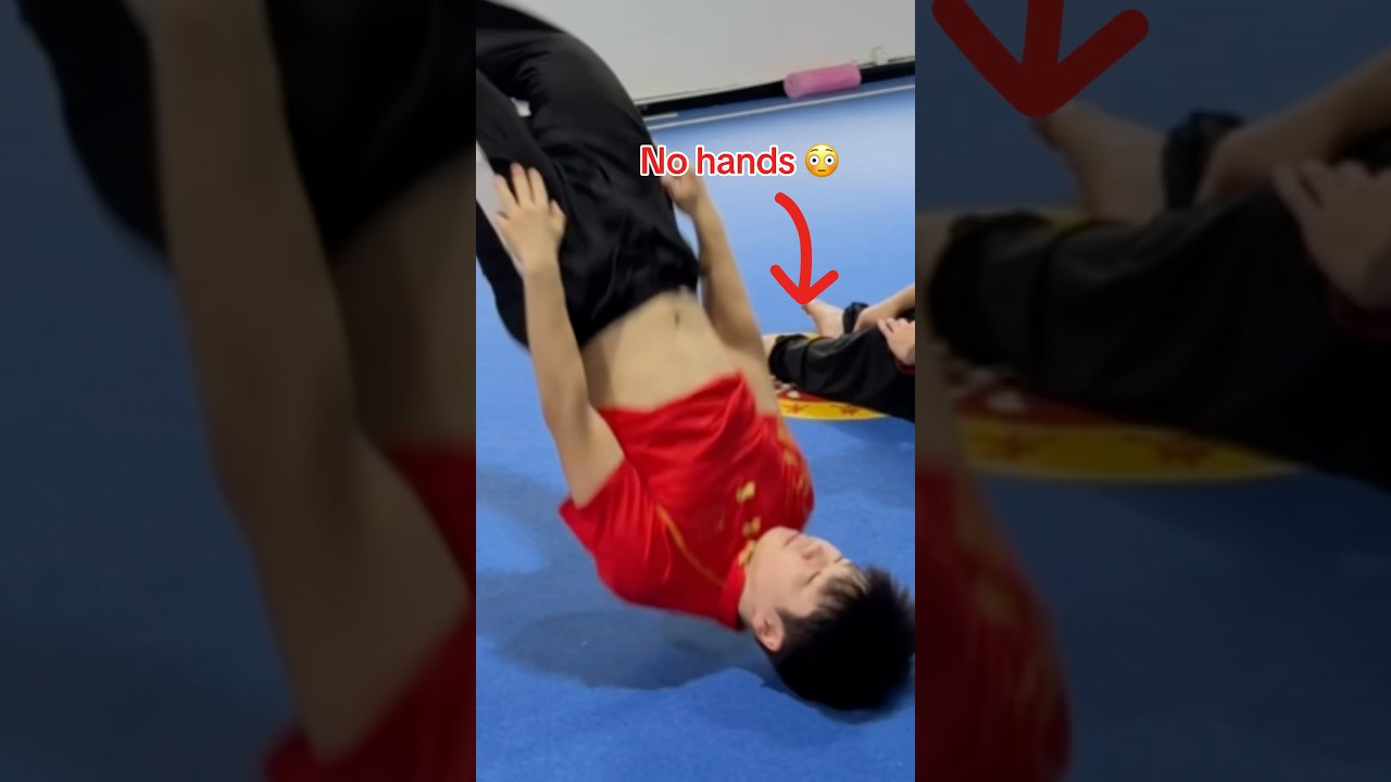 I thought this was impossible 😳 gymnastics gymnast wushu kungfu sports sport olympics fail