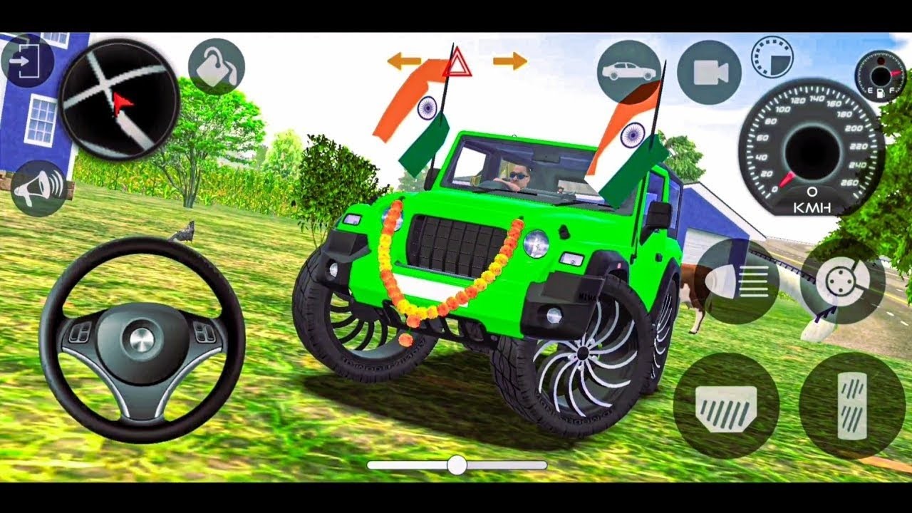 Modified Mahindra Thar😈Games:Indian Green Thar (Gadi Wala Games) Car Game Android Game - 2025