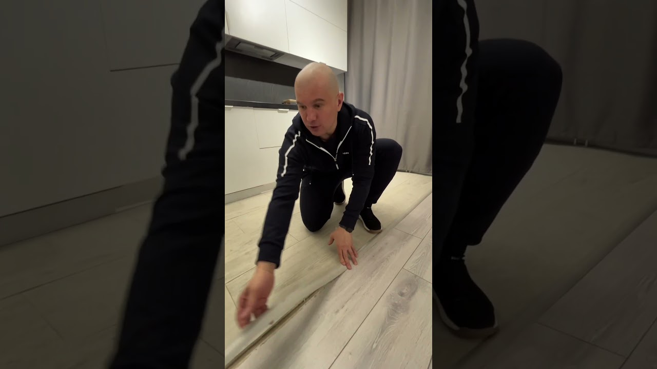 Как сделать стык между плиткой и ламинатом алексейземсков alexeyzemskov ремонткухни ламинат